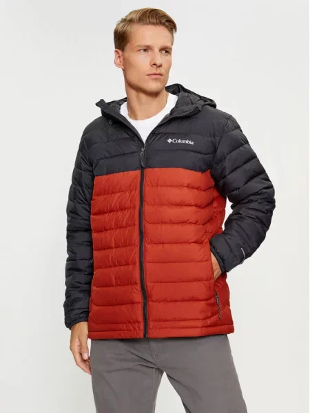 Columbia Pūkinė striukė Powder Lite™ Hooded Jacket oranžinė