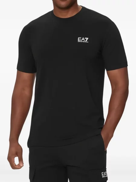 Tricou Ea7 Emporio Armani cu autograf negru