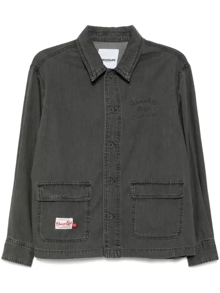 Cămașă Chocoolate cu broderie gri