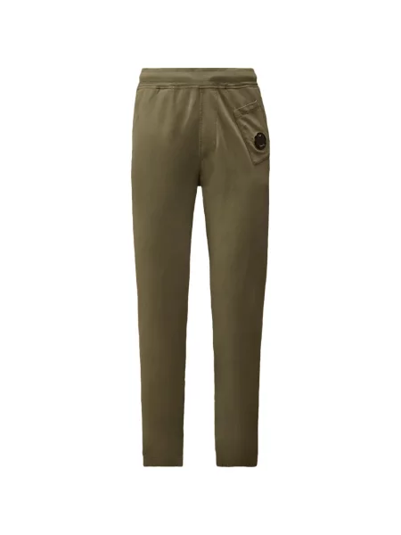 Pantaloni C.p. Company din fleece alergare verde