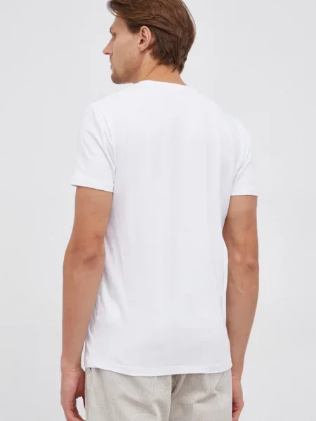 Tričko Pepe Jeans Original Stretch s potiskem bílá