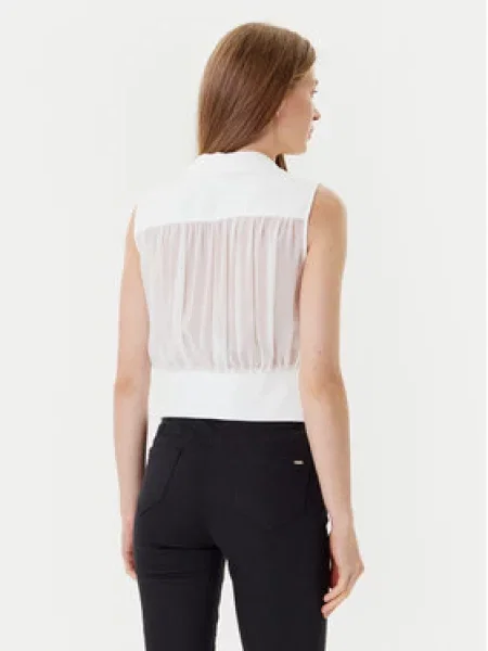 Morgan Marškinėliai Slim Fit balta