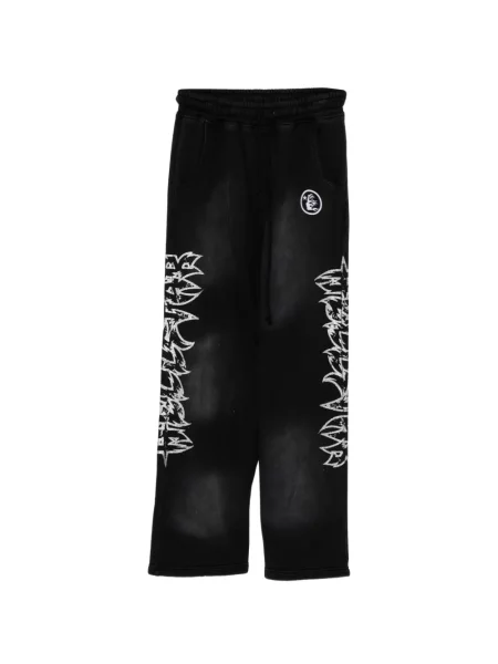 Pantaloni Hellstar cu imagine alergare negru
