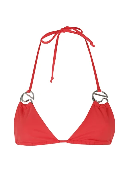 Top Coperni z naszywkami czerwony