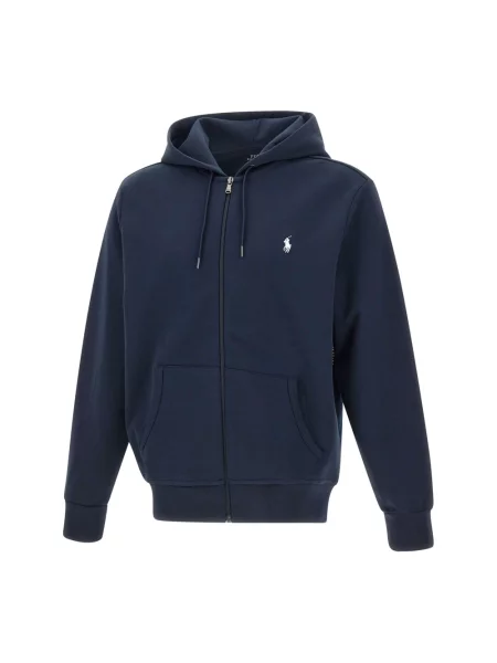 Polo Ralph Lauren bluza granatowy z kapturem gładka niebieska