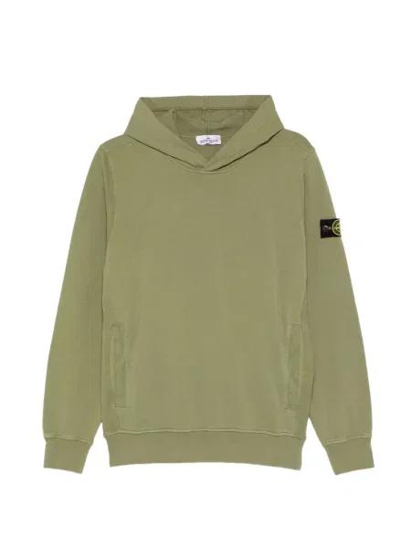 Bluza z kapturem dziecięca Stone Island zielona