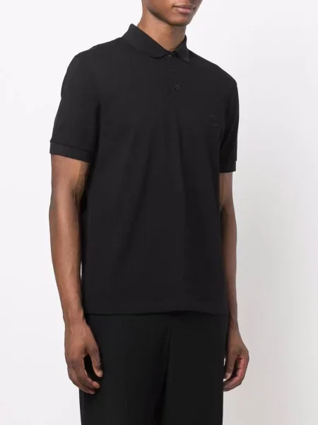 Tricou polo Giorgio Armani clasic negru