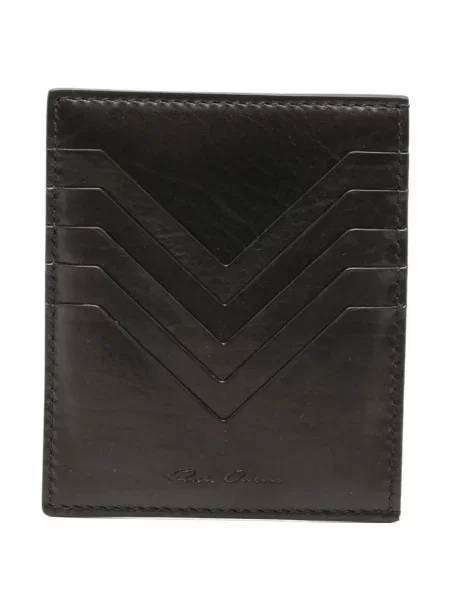 Kožená peněženka Rick Owens černá