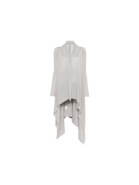 Kardigan Rick Owens wełniany drapowany biały