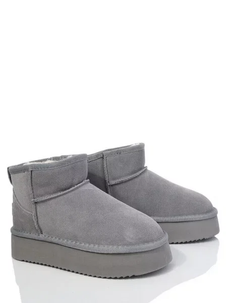 Замшевые сапоги Caroc серые