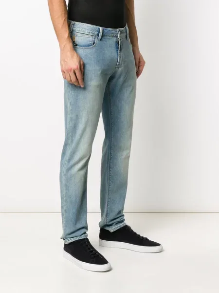 Τζιν με ίσιο πόδι Emporio Armani μπλε