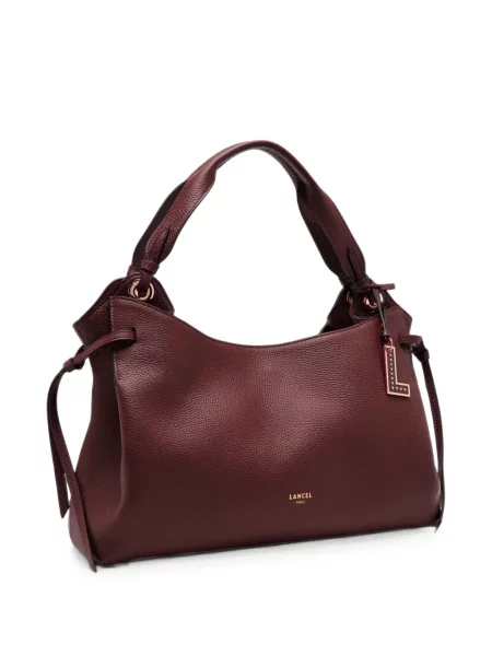 Geantă shopper Lancel din piele roșu