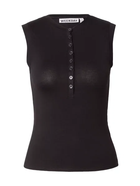 WEEKDAY Top Ella' negru