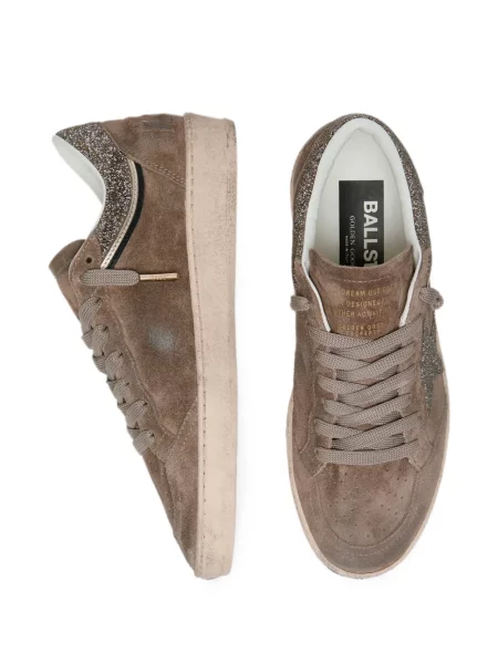 Με κολάρο τοπ Golden Goose σουέτ χωρίς τακούνι καφέ