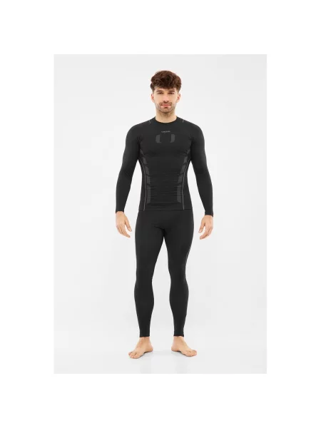 VIKING Bielizna Eiger Longsleeve Bamboo czarno-szara koszulka M czarna