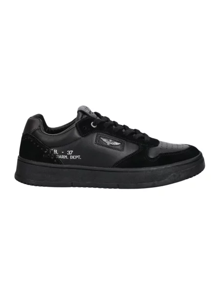 Sneakersy Aeronautica Militare czarne