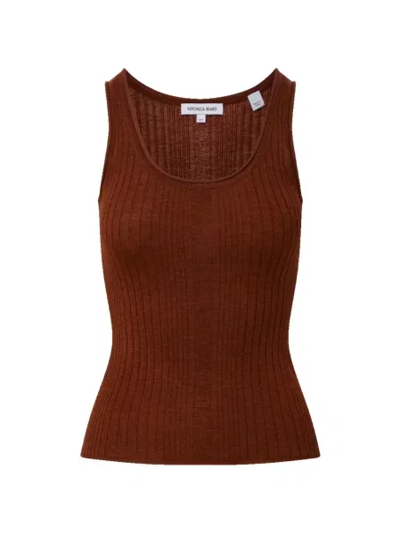 Top Veronica Beard tricotate maro
