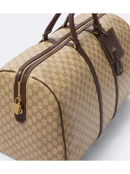 Geantă Gucci din canvas bej