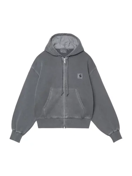 Kurtka Carhartt Wip z kapturem szara