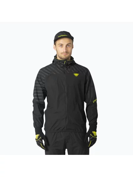 Férfi futódzseki DYNAFIT Trail Reflective Wind black Méret: S fekete