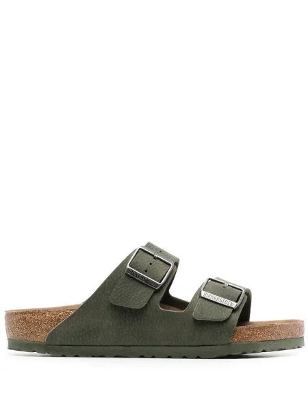 Sandale Birkenstock cu cataramă verde