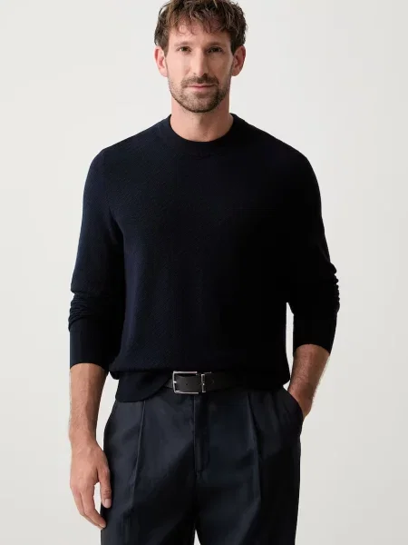 BOSS BLACK Pulover H-Lofranco negru