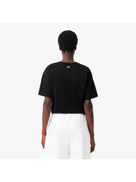 Lacoste Koszulka Z Logo czarna