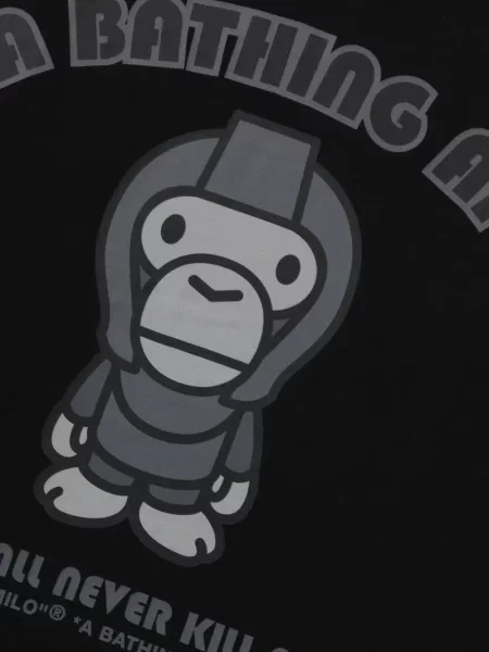 Tricou A Bathing Ape® cu imagine negru