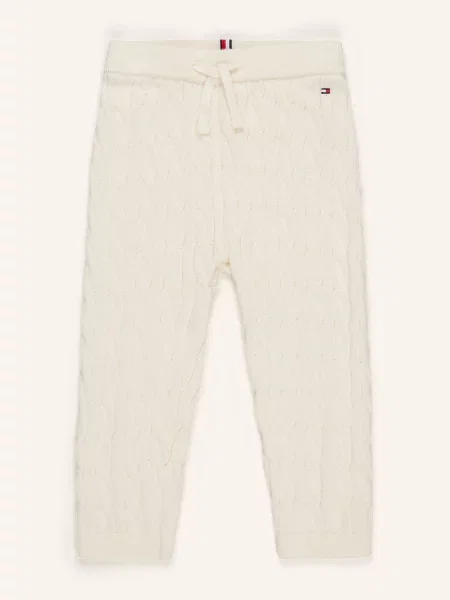 Tommy Hilfiger Zestaw: Czapka Sweter I Spodnie Z Dzianiny weiss