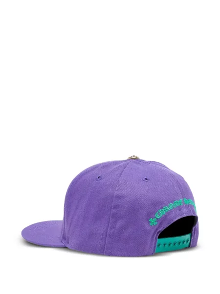 Hímzett szív mintás baseball sapka Chrome Hearts lila