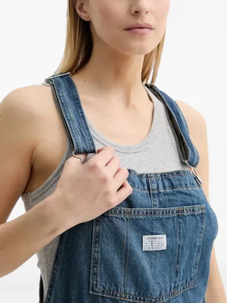 Κοκαλιάρης πουλόβερ Levi's με σχέδιο με στρογγυλή λαιμόκοψη μπλε