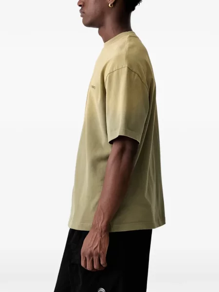 Tricou Axel Arigato cu broderie cu gradient verde