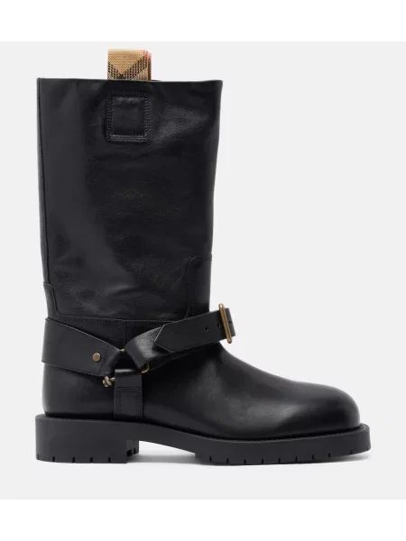 Botine Burberry din piele negru
