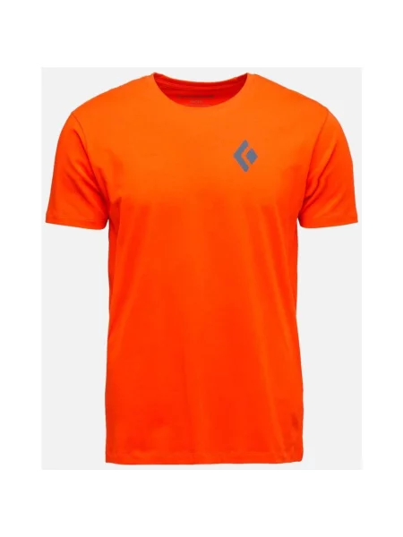 Koszulka Black Diamond Equipment for alpinist pomarańczowy intensywny mat krótki rękaw S czarny