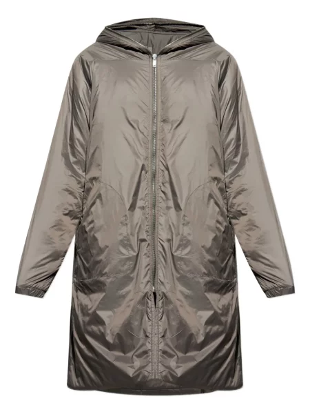 Палто Rick Owens Drkshdw с качулка сиво