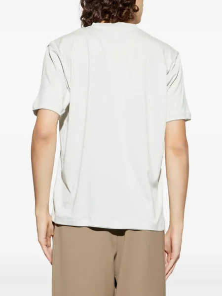 Tricou Eleventy cu decolteu rotund alb