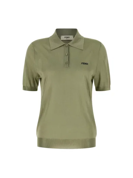 Koszulka polo Fendi zielona