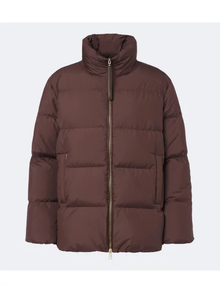 Geacă cu puf Moncler maro