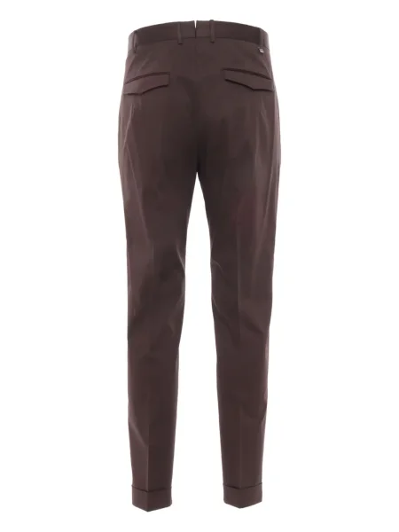 Pantaloni Pt Torino plisate maro