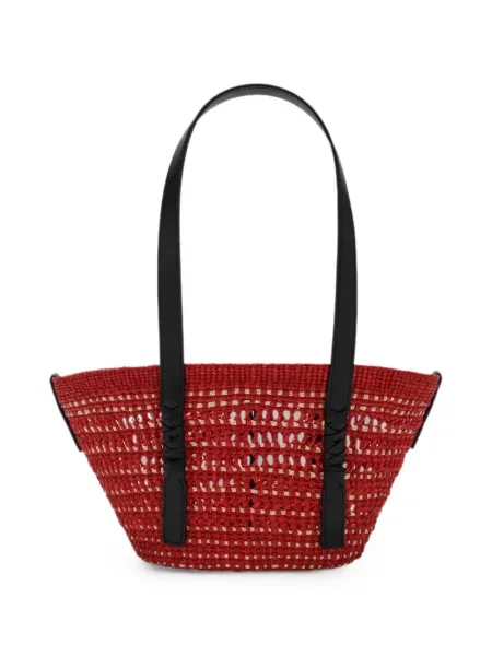 Geantă shopper Loewe țesută roșu
