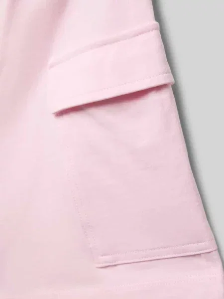Szorty z dzianiny dresowej o kroju regular fit z naszywką z logo Champion różowe