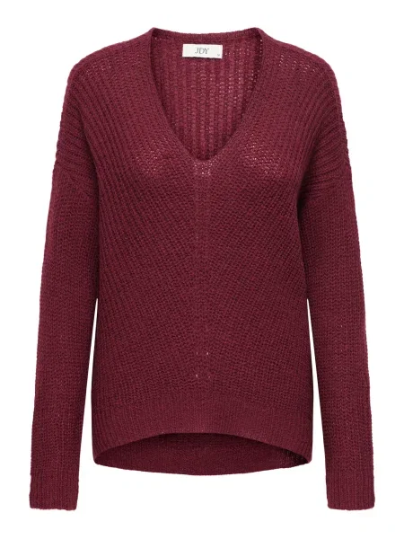JDY Pulover JDYNEW MEGAN vinsko rdeča