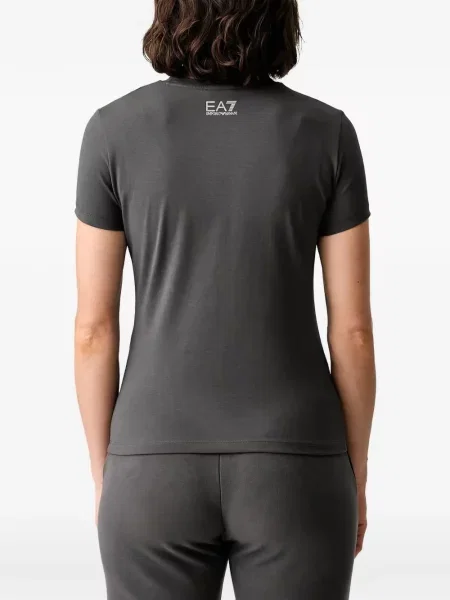 Тениска Ea7 Emporio Armani с принт сиво