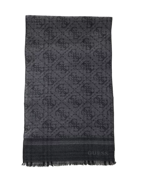 GUESS Fular MILANO gri deschis / gri închis negru