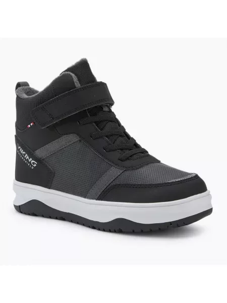 Buty dziecięce Viking Squad Warm Waterproof 1V black czarne