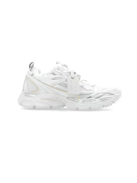 Sneakersy Off-white z siateczką białe