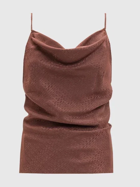 Топ Maison Margiela Mm6 с принтом коричневый