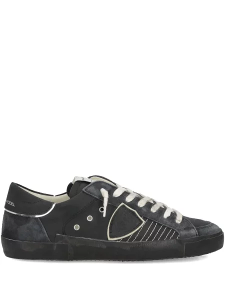 Sneakerși Philippe Model Paris din piele de căprioară negru