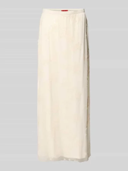 Lekko rozszerzana długa spódnica z halka pod spódnicę model TRITON' Max&co.