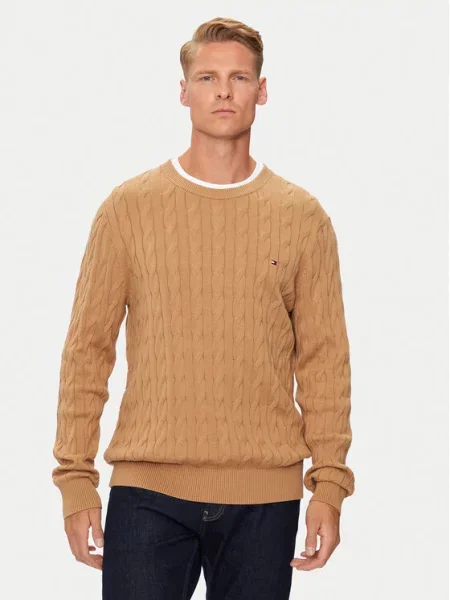 Tommy Hilfiger Džemper Bež smeđa